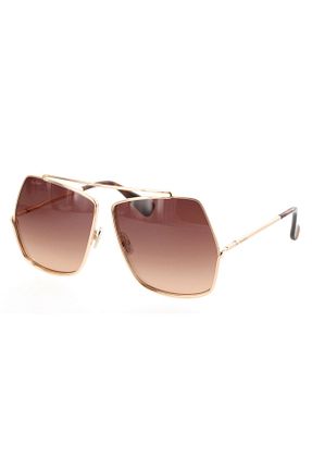 عینک آفتابی طلائی زنانه UV400 Maxmara - کد 799886776