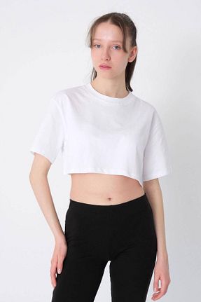 تیشرت سفید زنانه رگولار Addax - کد 676784180