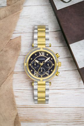 ساعت مچی طلائی زنانه 36-40 میلی متر COMMES - کد 791707483