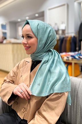 شال سبز زنانه پنبه ای Armine - کد 818691033