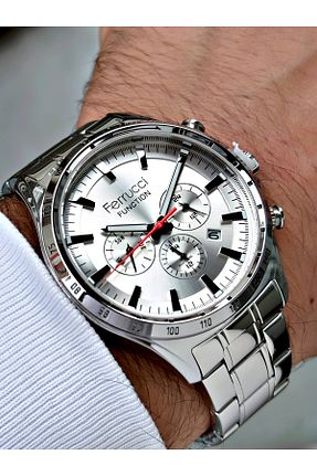 ساعت مچی طوسی مردانه 41-45 میلی متر Ferrucci - کد 331597990