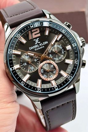 ساعت مچی قهوه ای مردانه 41-45 میلی متر Daniel Klein - کد 827938235