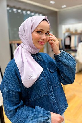 شال بنفش زنانه پنبه ای Armine - کد 855986502