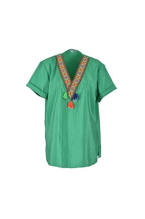 بلوز سبز زنانه ساده MODASEYRAN - کد 891497024