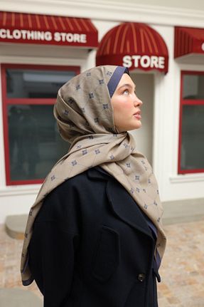 شال سرمه ای زنانه Silk Home - کد 892474609