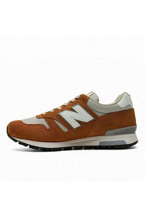 کفش پیاده روی نارنجی زنانه چرم اصل New Balance - کد 892478961