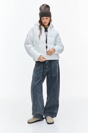 کاپشن سفید زنانه رگولار Pull & Bear - کد 889938877