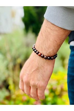 دستبند جواهر رنگی زنانه سنگ طبیعی Zodyak Doğal Taş - کد 891482693