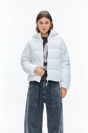 کاپشن سفید زنانه رگولار Pull & Bear - کد 889938877