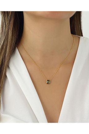 گردنبند نقره طلائی زنانه 925 عیار MEKS PRIVE - کد 891523178
