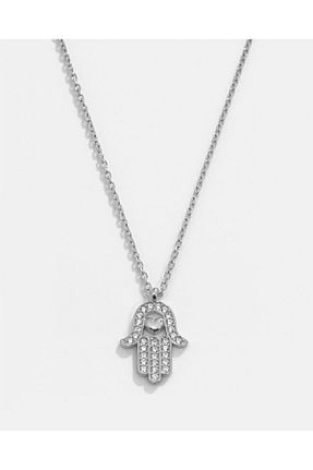 گردنبند نقره سفید زنانه 925 عیار MEKS PRIVE - کد 891523180