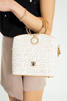 کیف دوشی بژ زنانه چرم مصنوعی Polo Of Colors - کد 891533239