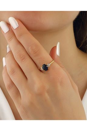 انگشتر نقره طلائی زنانه زیرکن MEKS PRIVE - کد 891527532