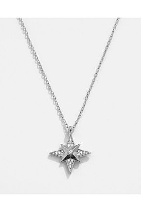 گردنبند نقره سفید زنانه 925 عیار MEKS PRIVE - کد 891523409