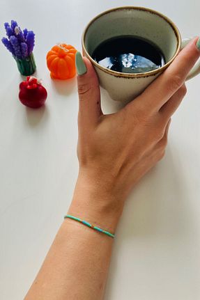 دستبند جواهر فیروزه ای زنانه منجق Tupek Store - کد 315537990