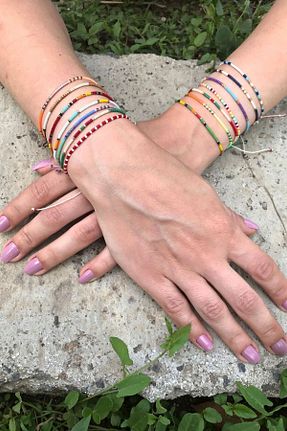 دستبند جواهر رنگی زنانه منجق Tupek Store - کد 373360441