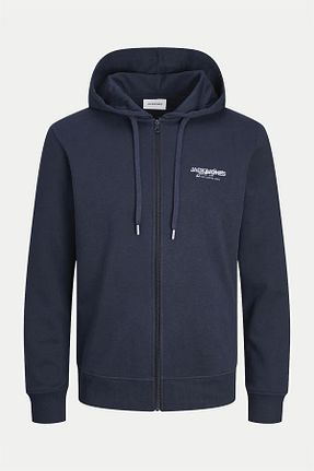 سوئیشرت سرمه ای مردانه ساده Jack & Jones - کد 858674454