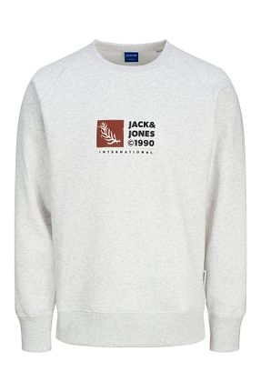 سوئیشرت اسپرت بژ مردانه اورسایز Jack & Jones - کد 869295324