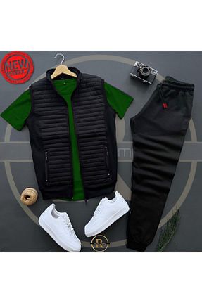 ست بالاتنه و پائین تنه خاکی مردانه بافتنی Risil-Nu Company - کد 891587800