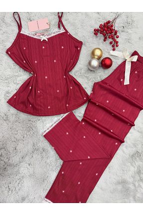 ست لباس راحتی قرمز زنانه Mix pijamaworld - کد 891642089