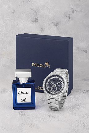 ست ساعت مچی مردانه فلزی polo air - کد 891651981
