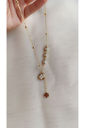 گردنبند استیل ( فولاد ) طلائی استیل (فولاد) karan jewel - کد 891696173