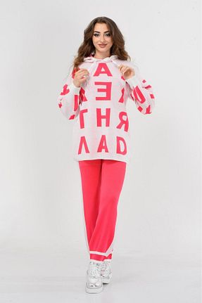 ست بالاتنه و پائین تنه صورتی زنانه تریکو abawax - کد 892637131