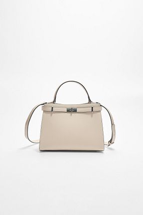 کیف دوشی نباتی زنانه پلی اورتان Stradivarius - کد 891716294