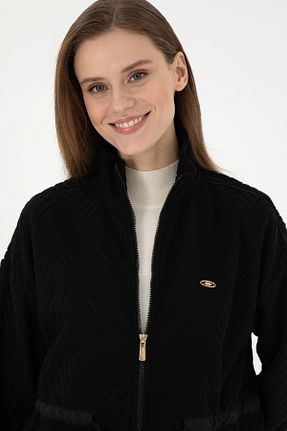 سوئیشرت مشکی زنانه ساده U.S. Polo Assn. - کد 891715518