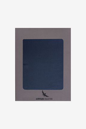 دستمال جیبی سرمه ای مردانه ابریشم Altınyıldız Classics - کد 892680708