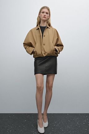کت زرد زنانه اورسایز Massimo Dutti - کد 891710915