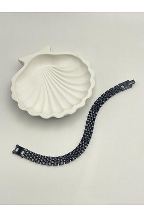 دستبند استیل (فولاد) مشکی مردانه استیل (فولاد) EGTS - کد 891703837