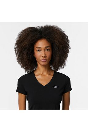 تیشرت مشکی زنانه رگولار Lacoste - کد 4932249