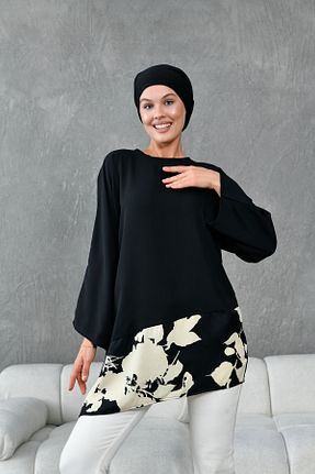 تونیک حجاب مشکی زنانه پلی استر TUNCAY - کد 893795654