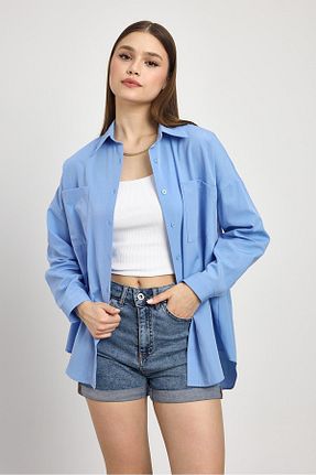 پیراهن آبی زنانه رگولار Rays - کد 759237535