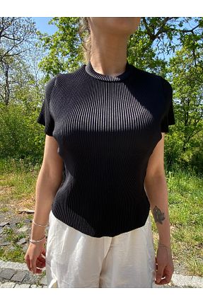 بلوز مشکی زنانه ساده MODA - کد 891723678