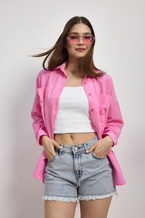 پیراهن صورتی زنانه رگولار Rays - کد 759723279