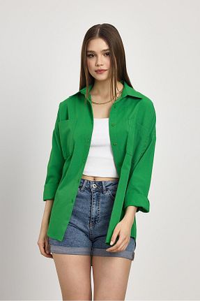 پیراهن سبز زنانه رگولار Rays - کد 759466639