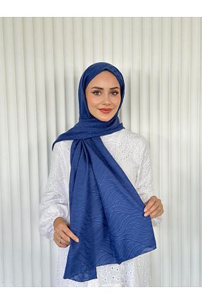 شال سرمه ای زنانه Pull Scarfs - کد 891726072