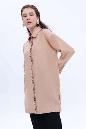 تونیک حجاب بژ زنانه ویسکون ALLDAY - کد 891743727