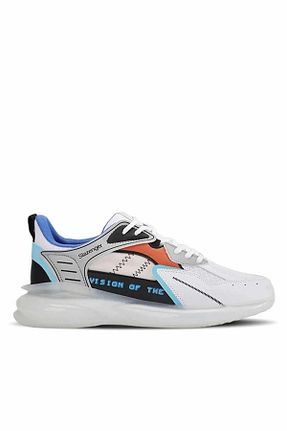 کفش پیاده روی سفید مردانه چرم مصنوعی Slazenger - کد 698205309