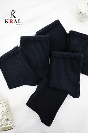 جوراب مشکی زنانه پنبه ای KRAL SOCKS - کد 891744907