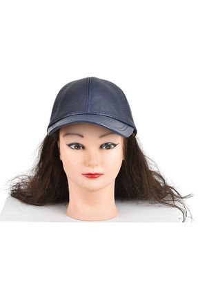 کلاه سرمه ای زنانه چرم مصنوعی MODASEYRAN - کد 891758308