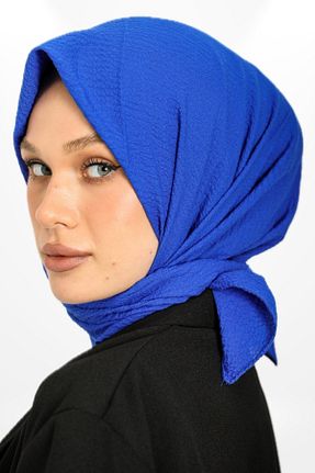 شال آبی زنانه پلی استر hijabchi - کد 892743439
