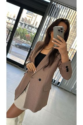 کت قهوه ای زنانه رگولار caddstore - کد 891751097