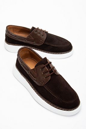 کفش آکسفورد قهوه ای مردانه چرم خالص Zegeshoes - کد 892734515