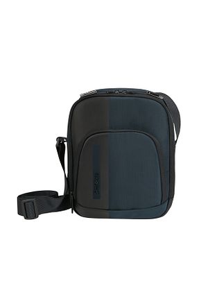 کیف پستچی آبی زنانه چرم خالص Samsonite - کد 317847519