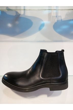 بوت / نیم بوت مشکی مردانه چرم خالص LUCIANO BELLINI - کد 891759401