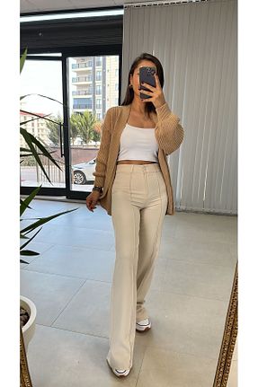 شلوار طوسی زنانه پنبه ای caddstore - کد 891750416