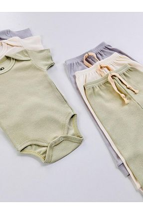 ست نوزادی رنگی بچه گانه پنبه ای EFU BABY - کد 891796305